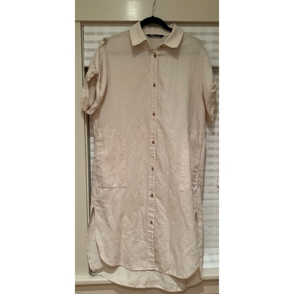 ZARA— Linen Dress / Coverup
